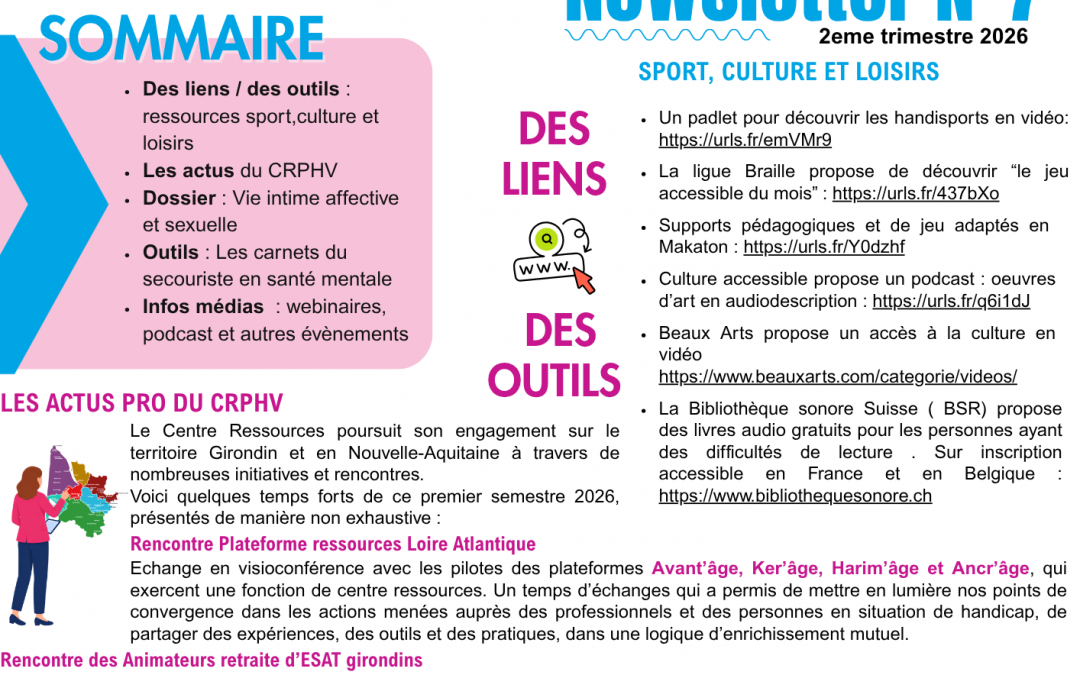Newsletter N°7 -Juillet 2026
