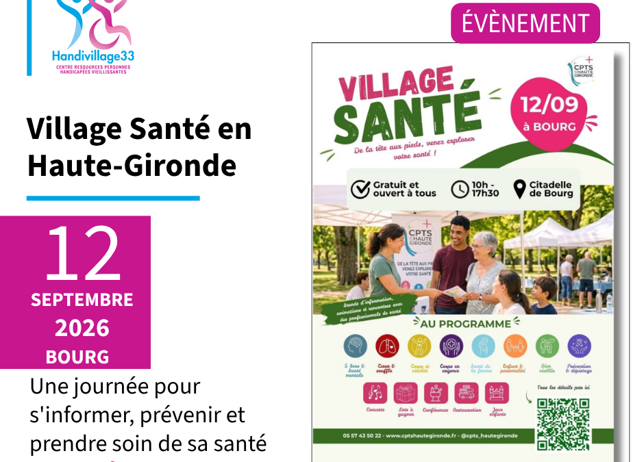 12 septembre 2026 :  Village santé sur Bourg